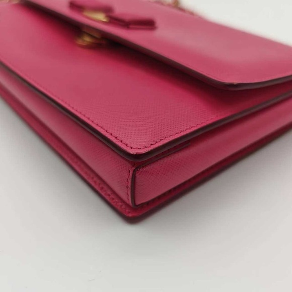 Salvatore Ferragamo Fuchsia Crossbody Bag with Gold Accents - Picture 7 of 12
